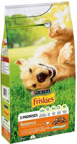 Friskies Friskies 5 Promises Balance 1.5kg Dry Food for Adult Large Breed Dogs with Chicken and Vegetables