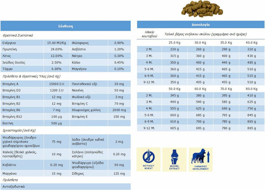 Bosch Petfood Concepts Maxi Junior 15kg Dry Food Grain-Free for Large Breed Puppies with Poultry