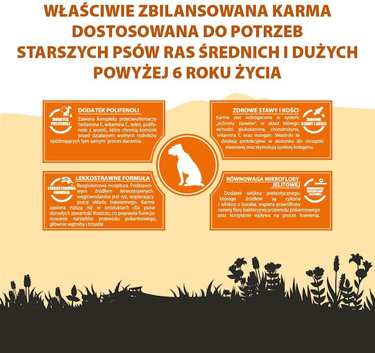 Dog Food 12kg Dry Food for Medium & Large Breed Dogs with Turkey and Rice