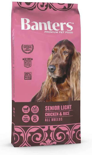 Banters Senior Light 15kg Dry Food for Senior Dogs with Chicken and Rice