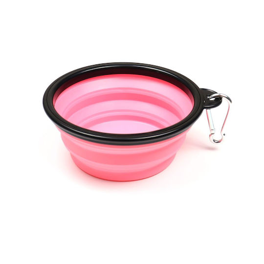 Animal Bowl Silicone Food & Water for Dog & Cat 350ml in Blue Color