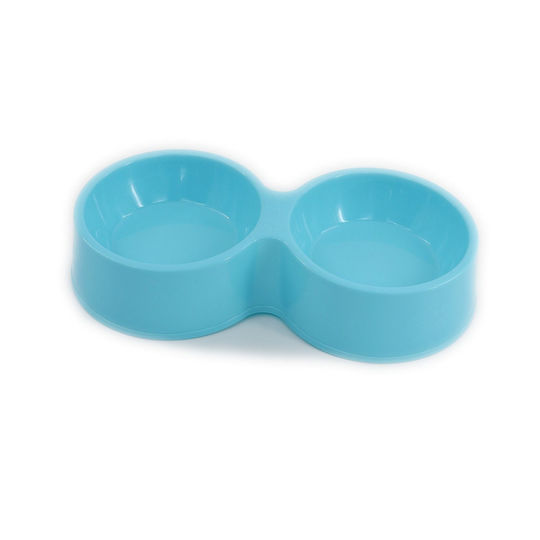 Kunststoff Schalen Futter & Wasser für Hund & Katze 2x 1lt in Rot Farbe