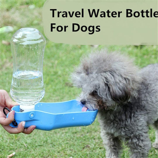 Kunststoff Flasche Futter & Wasser für Hund & Katze in Blau Farbe