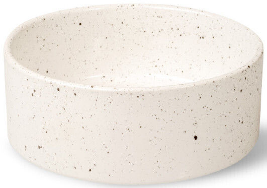 Glee Ceramic Bowl Food & Water for Dog & Cat with Base 1.6lt in White Color