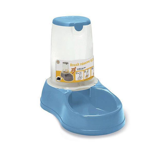 Stefanplast Reserve Automatic Bowl with Container Silicone Water for Dog & Cat 6.5lt in Blue Color