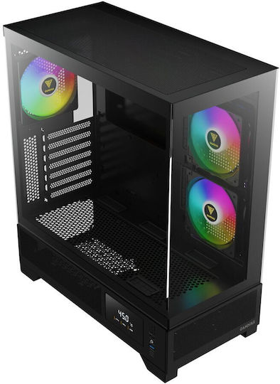 Gamdias ATLAS M1 Gaming Midi Tower Κουτί Υπολογιστή με ARGB Φωτισμό Μαύρο