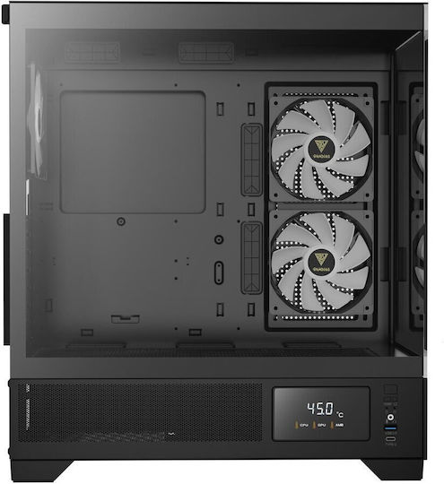 Gamdias ATLAS M1 Gaming Midi Tower Κουτί Υπολογιστή με ARGB Φωτισμό Μαύρο
