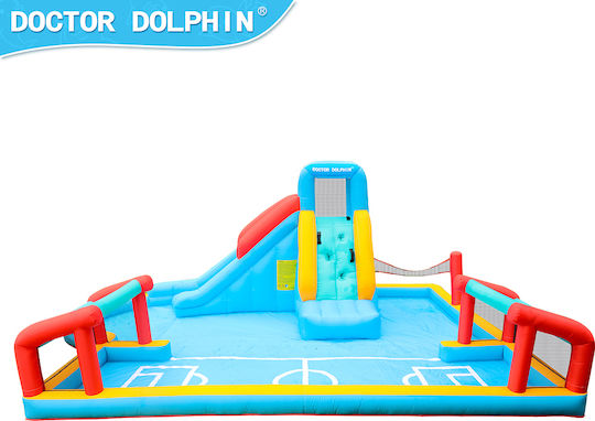 Fun Baby Φουσκωτό Doctor Dolphin με Τραμπολίνο & Τσουλήθρα για 3+ Ετών