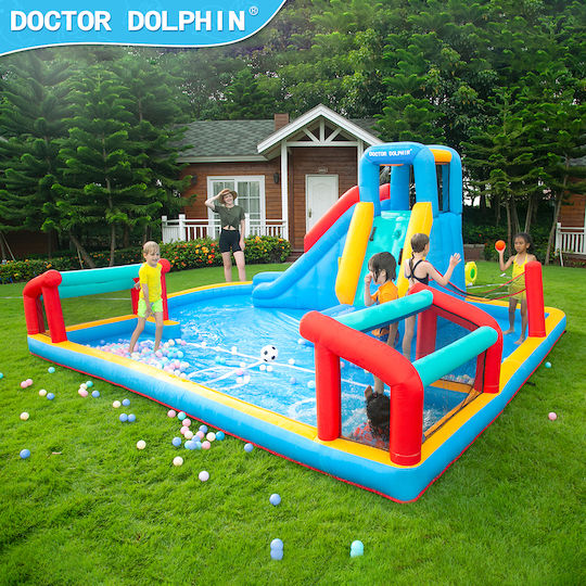 Fun Baby Φουσκωτό Doctor Dolphin με Τραμπολίνο & Τσουλήθρα για 3+ Ετών