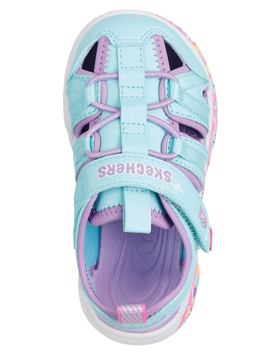 Skechers Sandale Tip Pantof Albastru Deschis