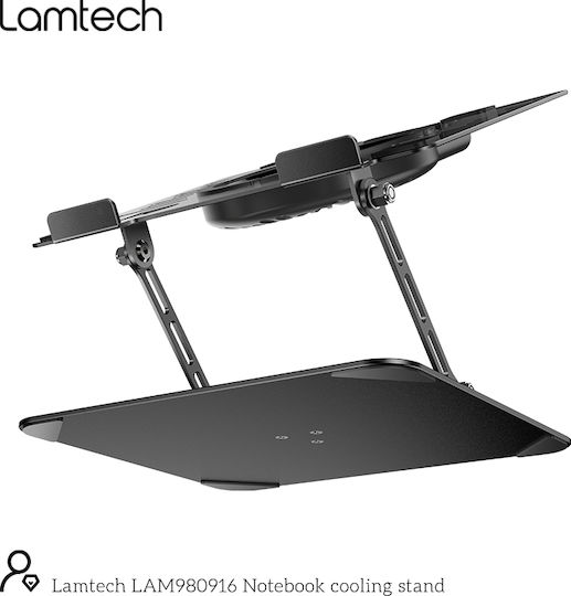 Lamtech Cooling Pad για Laptop έως 17" με 1 Ανεμιστήρα και Φωτισμό LAM980916