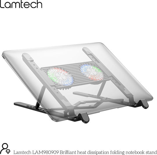 Lamtech Cooling Pad for Laptop up to 17.3" with Lighting LAM980909