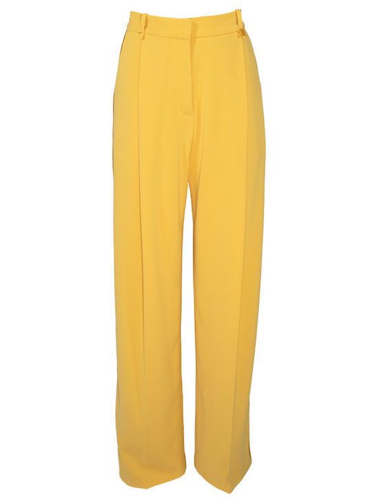 Γυναικείο Υφασμάτινο Παντελόνι Yellow