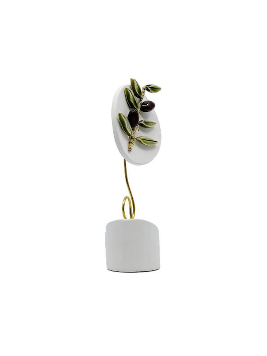 Rozos Keramics 17-255 Ceramic Handmade Olive Decorative Piece 3x15