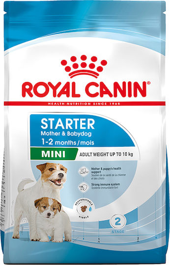 Royal Canin Starter Mother & Babydog Mini 4kg Dry Food Gluten-Free for Small Breed Puppies with Poultry and Rice