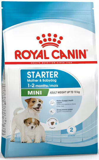 Royal Canin Starter Mother & Babydog Mini 4kg Dry Food Gluten-Free for Small Breed Puppies with Poultry and Rice