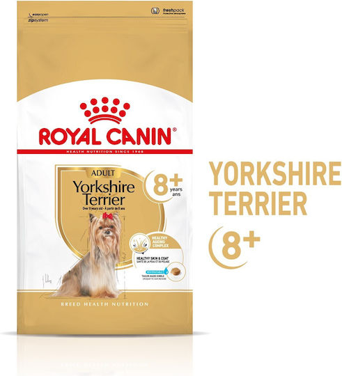 Royal Canin Yorkshire Terrier 8+ 1.5kg Dry Food for Dogs with Poultry