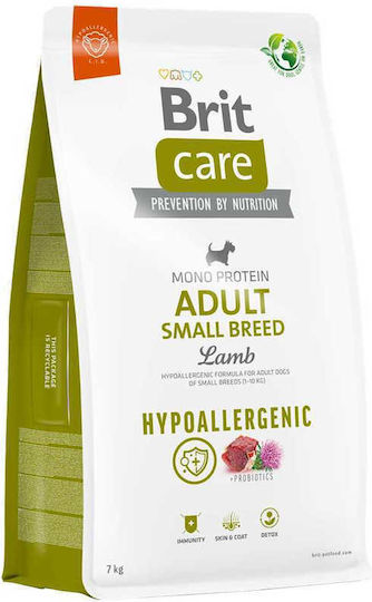 Brit Care 1kg Trockenfutter für erwachsene Hunde kleiner Rassen mit Lamm und Reis