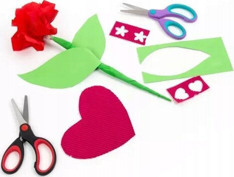 Derform Crafts Scissors with Metallic Blade 24 Pieces