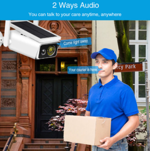 IP Surveillance Camera Wi-Fi/4G Full HD+ 3MP Waterproof Battery with Two-Way Communication