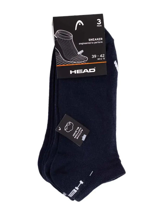 Head Men's Sneaker Socks 3 Pairs Navy