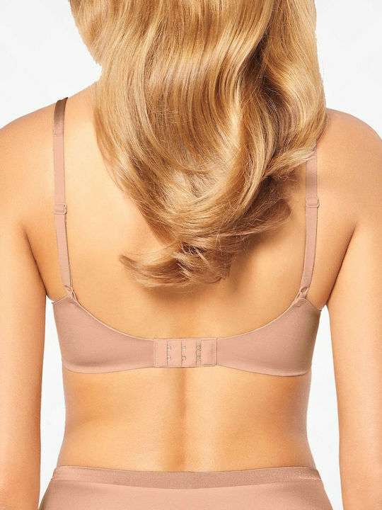 Body Make Up Μπεζ Σουτιέν χωρίς Μπανέλες