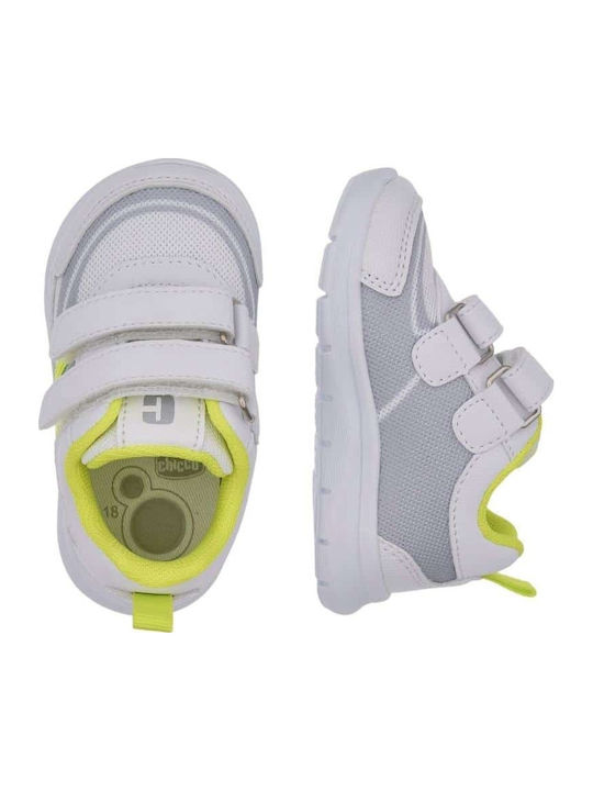 First Step Παιδικά Sneakers Ανατομικά με Σκρατς Κίτρινα