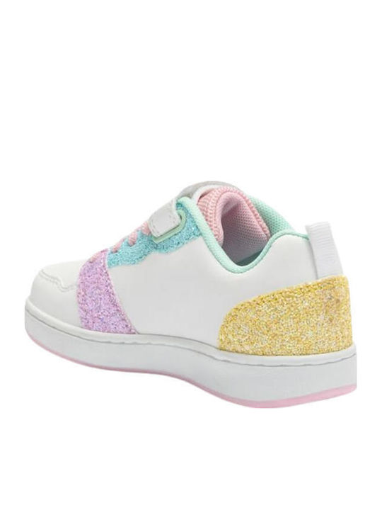 Kids Sneakers Anatomic with Hoop & Loop Closure White