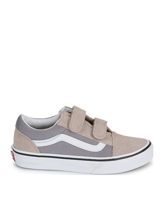 Old Skool V Παιδικά Sneakers με Σκρατς Μπεζ