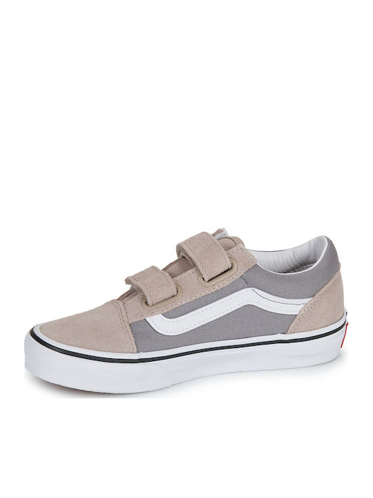 Old Skool V Παιδικά Sneakers με Σκρατς Μπεζ