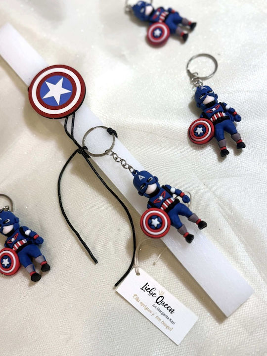 Beduftete Weiße Osterkerze Captain America Beduftete Weiße Osterkerze Captain America
