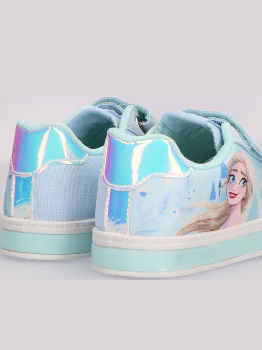 Disney Frozen Kinder Sneaker Anatomisch mit Lichtern Hellblaue