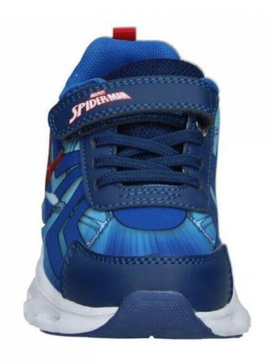 Παιδικά Sneakers με Σκρατς & Φωτάκια Μπλε