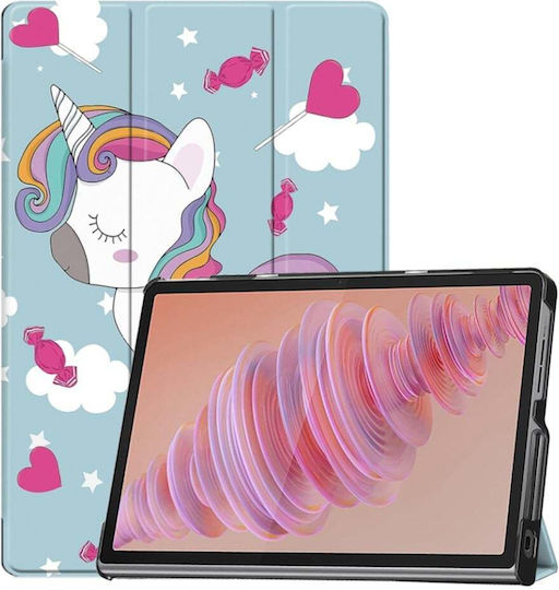 Husă Tabletă Lenovo Tab Plus Skyddar Innovation Suport Multi-unghi Funcție Sleep Wake Foldpro Set Unicorn Autocolant