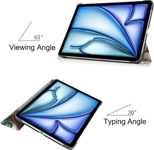 Husă Tabletă Ipad Air 11 2024 Air 11 2025 Skyddar Innovation Stand Multi-unghi Funcție Sleep Wake Foldpro Butterfly Set Autocolant