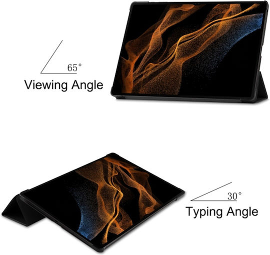 Tablet Case Samsung Galaxy Tab S8 Ultra Skyddar Innovation Multi-angle Stand Sleep Wake Function Foldpro Black Set Sticker