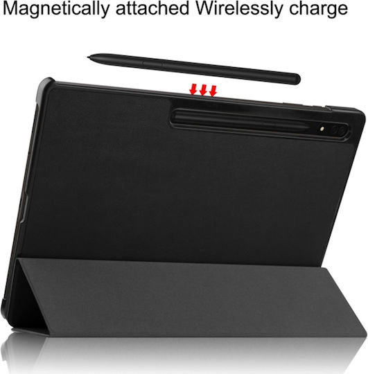 Tablet Case Samsung Galaxy Tab S8 Ultra Skyddar Innovation Multi-angle Stand Sleep Wake Function Foldpro Black Set Sticker