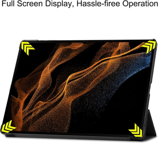 Tablet Case Samsung Galaxy Tab S8 Ultra Skyddar Innovation Multi-angle Stand Sleep Wake Function Foldpro Black Set Sticker
