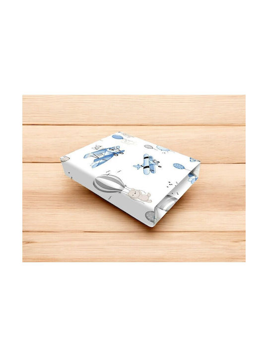 MimiNu Lenjerie De Patut Bebe Pentru Patut Din Bumbac Cu Cauciuc 120x60cm