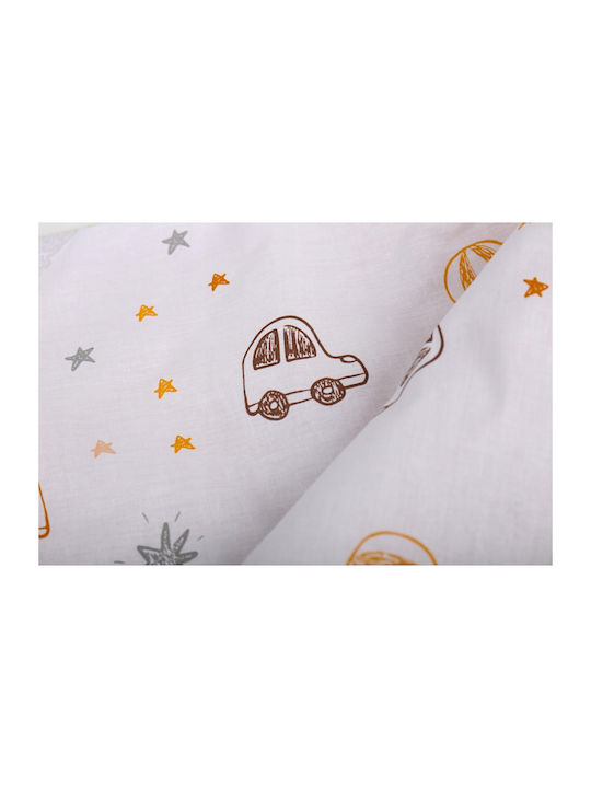 BabyMam Pătură Pepinieră Swaddling 100% Bumbac Albă 75x50cm