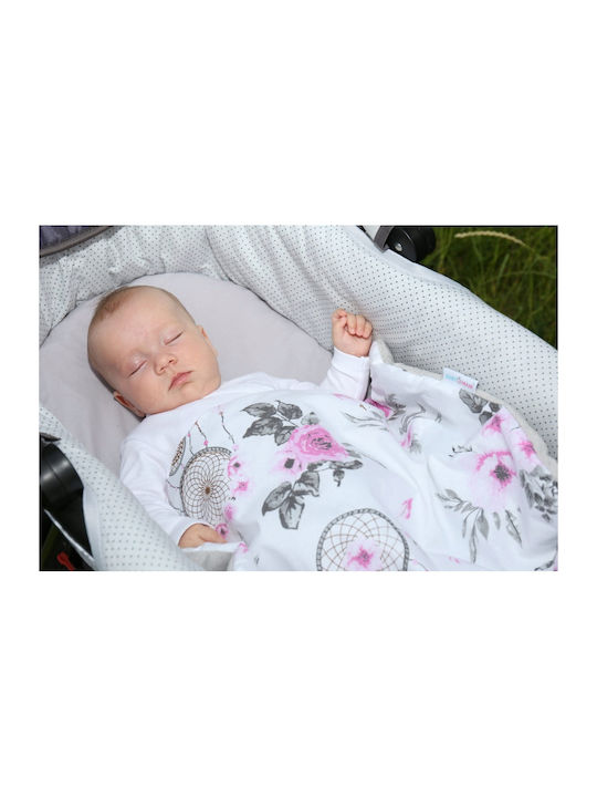 BabyMam Pătură Pepinieră Swaddling 100% Bumbac Gri 75x50cm