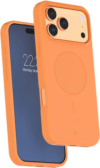 Force Case Силиконов Калъф Iphone 17 Pro Съвместим С Magsafe Удароустойчив 2м Оранжев
