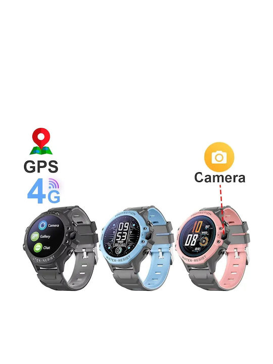 Nubki Kids' Smartwatch 4G with Camera Pink