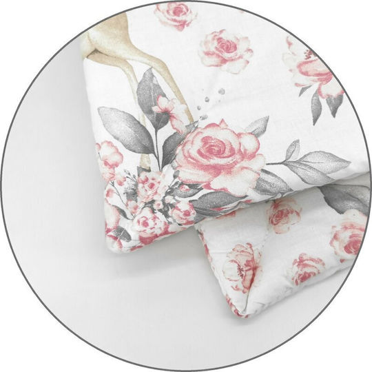 MimiNu Σετ Κούνιας Sweet Deer Pink 3τμχ