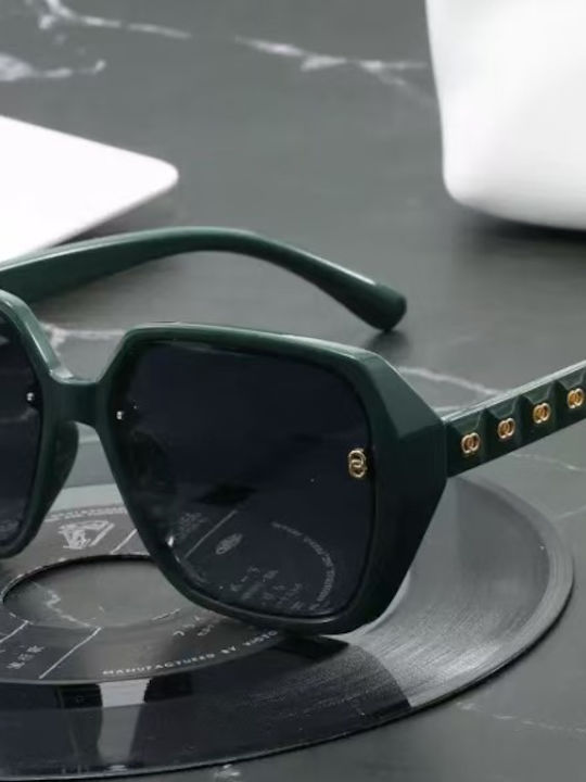 King Unisex Γυαλιά Ηλίου με Πολύχρωμο Σκελετό και Γκρι Polarized Φακό SUNKI345-SN027