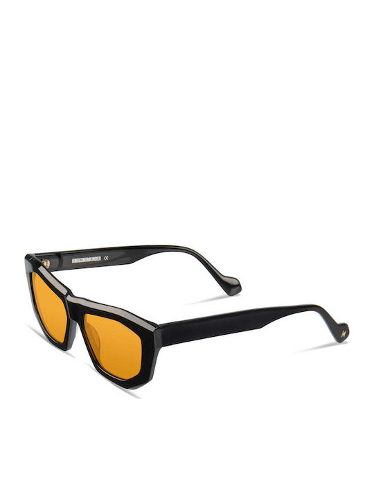 Kreuzbergkinder Hiro Sunglasses Black with Horn-Rimmed Frame Kreuzbergkinder Hiro Sunglasses Black with Horn-Rimmed Frame