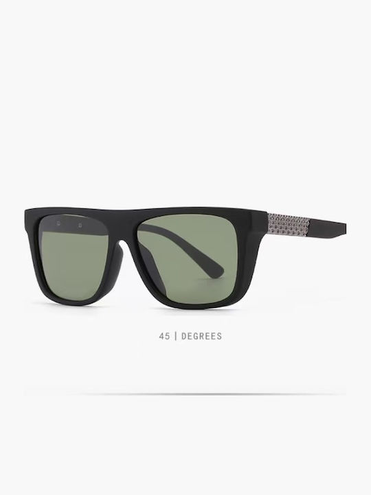 King Unisex Γυαλιά Ηλίου με Μαύρο Σκελετό και Πράσινο Polarized Φακό SUNKI345-SN029