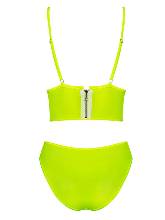 Obsessive Underwear Set with Yellow Slip