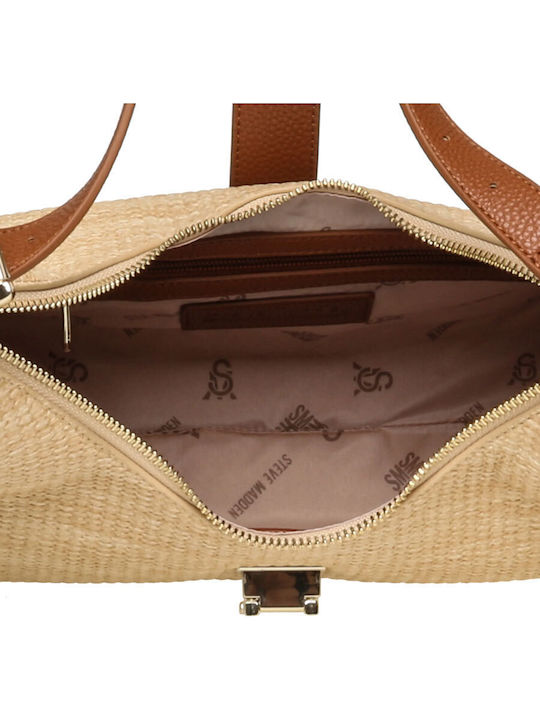 Bovie Straw Women's Shoulder Bag Tabac Brown