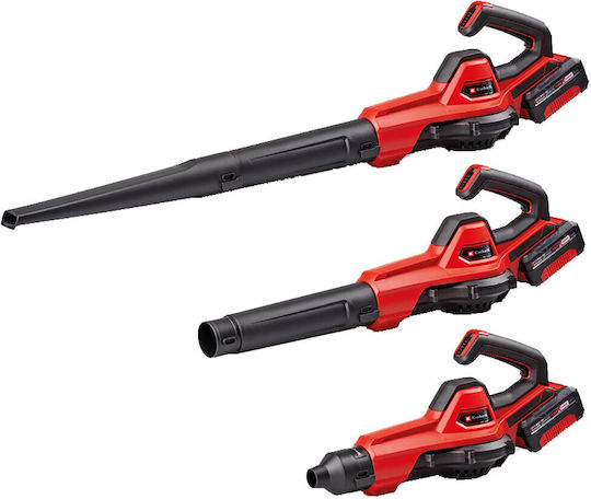 Einhell GE-UB 18/250 Handheld Leaf Blower / Vacuum 18V with 1 Battery 4Ah & Maximum Air Speed 250km/h